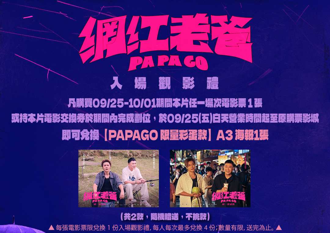 【PAPAGO 限量彩蛋款】A3限定海報